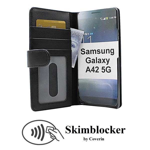 Skimblocker Plånboksfodral Samsung Galaxy A42 5G