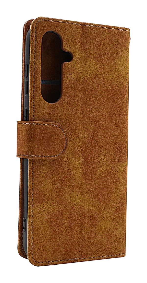 Zipper Standcase Wallet Samsung Galaxy S23 FE 5G Marinblå