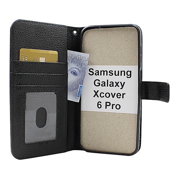 New Standcase Wallet Samsung Galaxy XCover6 Pro 5G Ljusblå