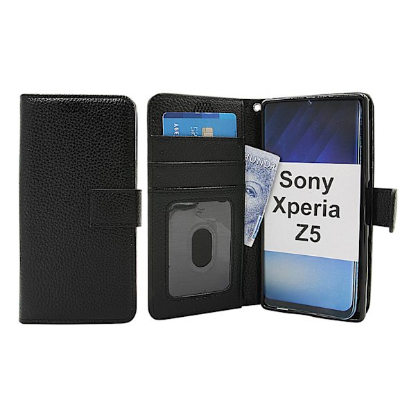 New Standcase Wallet Sony Xperia Z5 (E6653) Svart
