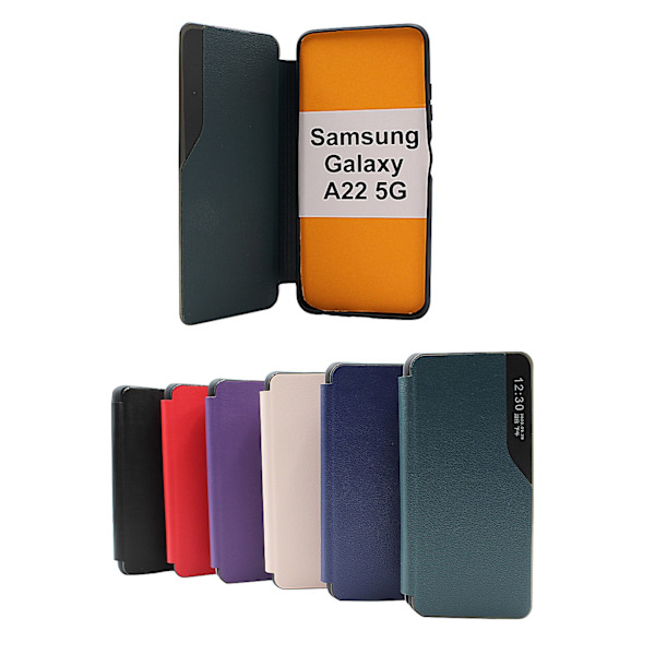 Smart Flip Cover Samsung Galaxy A22 5G (SM-A226B) Svart