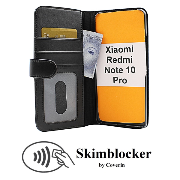 Skimblocker Plånboksfodral Xiaomi Redmi Note 10 Pro