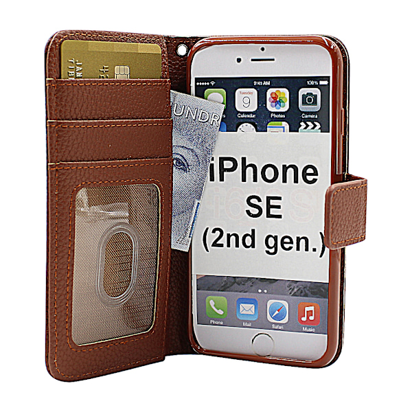 New Standcase Wallet iPhone SE (2nd Generation) Brun G764