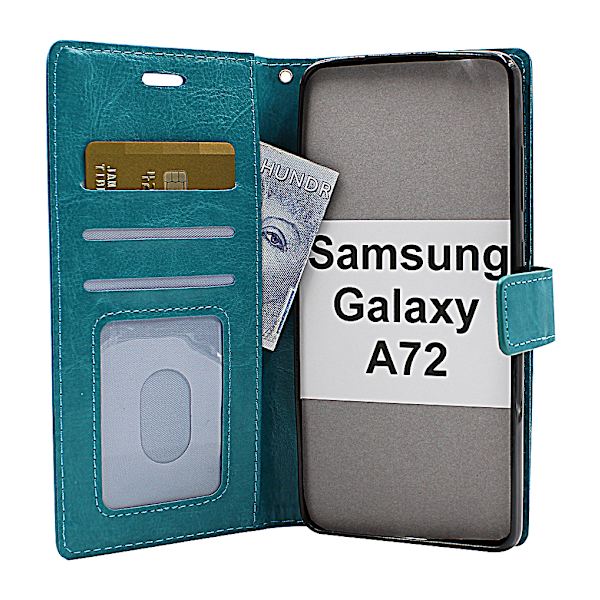 Crazy Horse Wallet Samsung Galaxy A72 (A725F/DS) Grön