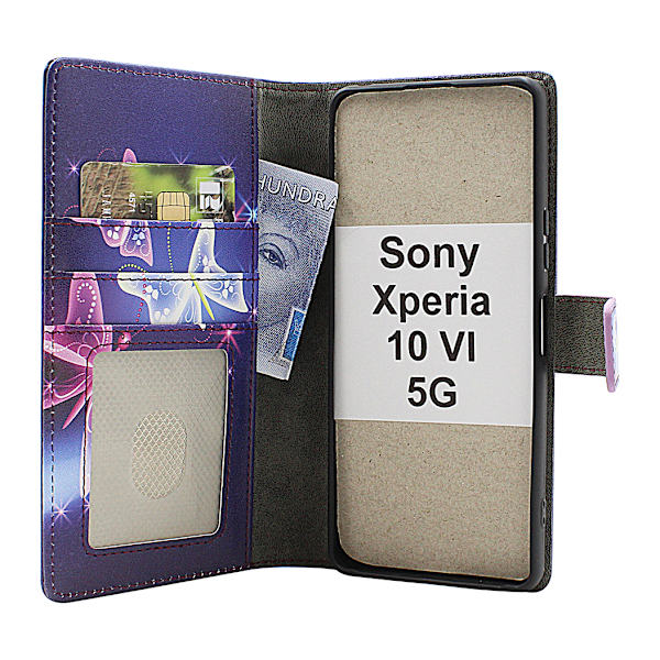 Skimblocker Sony Xperia 10 VI 5G Plånboksfodral Design