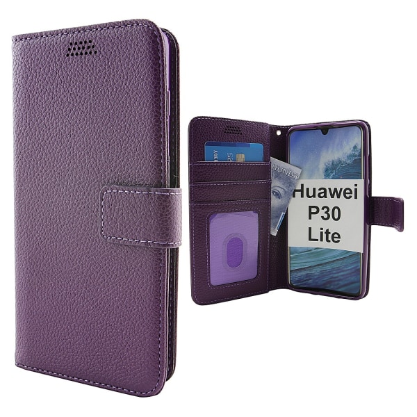 New Standcase Wallet Huawei P30 Lite (Svart) Svart