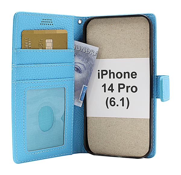 New Standcase Wallet iPhone 14 Pro (6.1) Svart