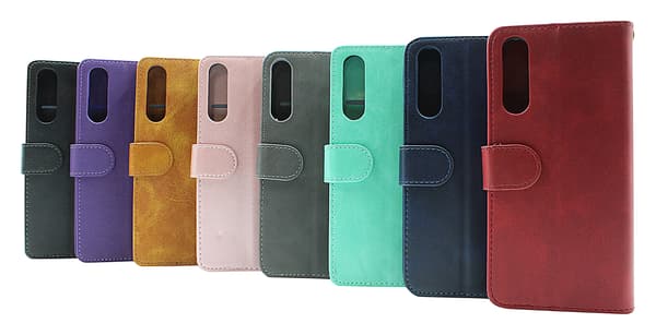 Zipper Standcase Wallet Sony Xperia 10 V 5G Marinblå