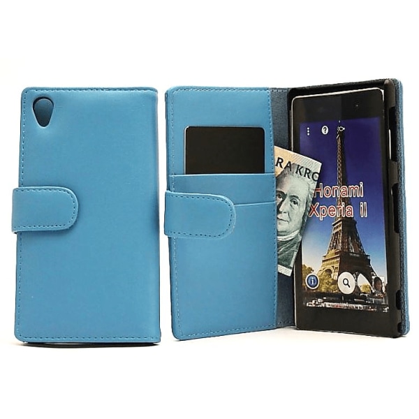 Plånboksfodral Sony Xperia Z1 (C6903,L39h) Ljusblå