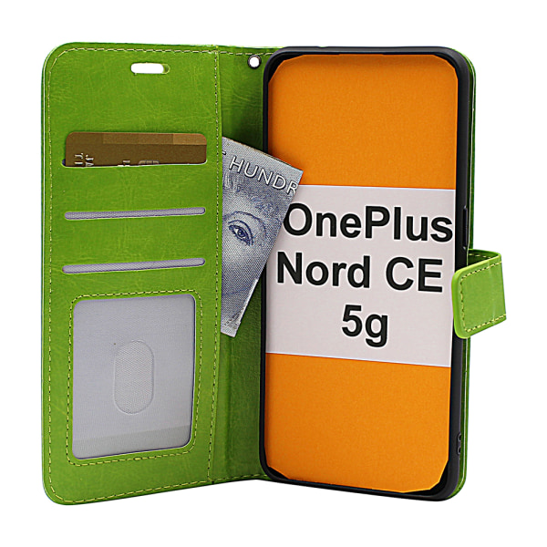 Crazy Horse Wallet OnePlus Nord CE 5G Grön