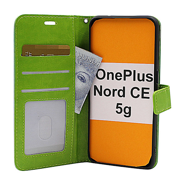 Crazy Horse Wallet OnePlus Nord CE 5G Lila