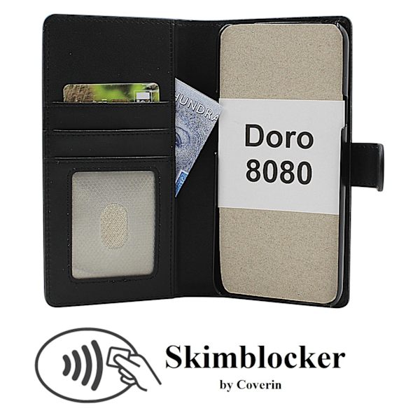 Skimblocker Doro 8080 Plånboksfodral Svart