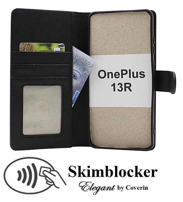 Skimblocker OnePlus 13R Plånboksfodral Brun
