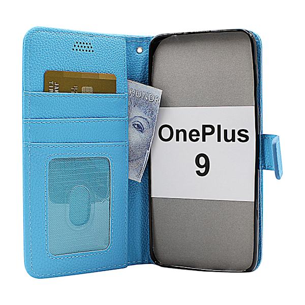 New Standcase Wallet OnePlus 9 Svart