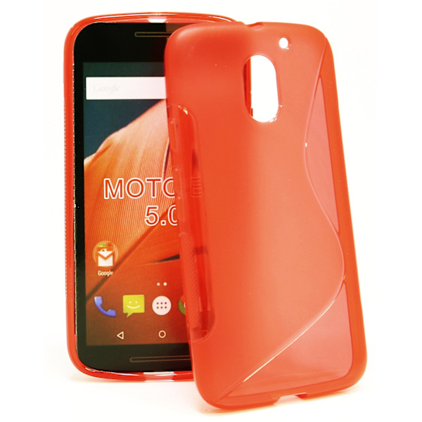 S-Line Skal Lenovo Motorola Moto E3 / 3rd generation Röd