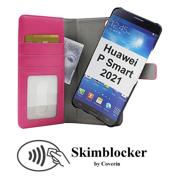 Skimblocker Magnet Fodral Huawei P Smart 2021 Svart