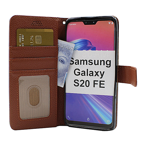 New Standcase Wallet Samsung Galaxy S20 FE/S20 FE 5G (Svart) Röd