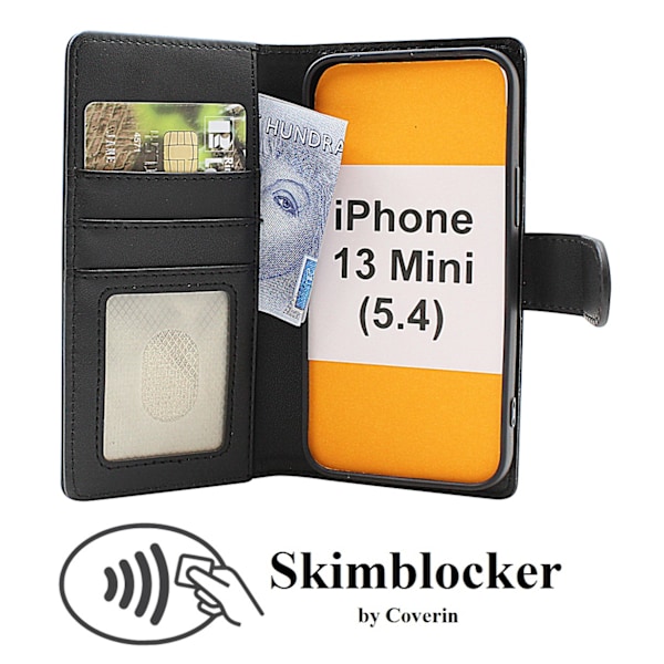 Skimblocker iPhone 13 Mini Plånboksfodral