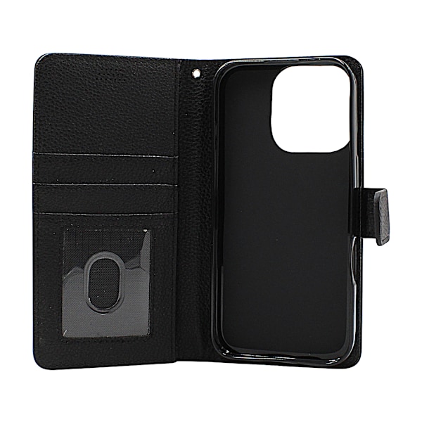 New Standcase iPhone 16 Pro Plånboksfodral Svart