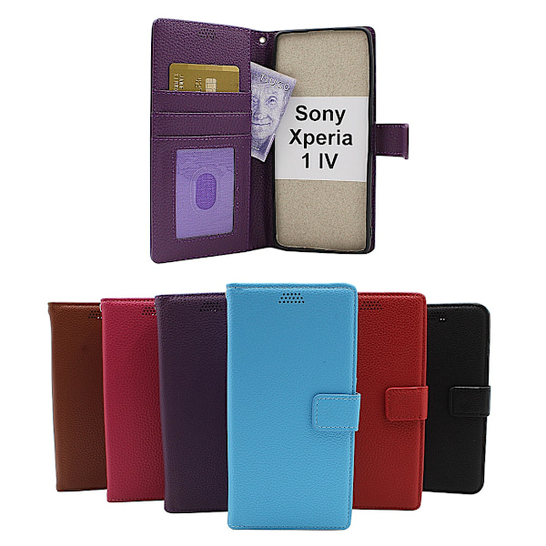 New Standcase Wallet Sony Xperia 1 IV (XQ-CT54) Röd