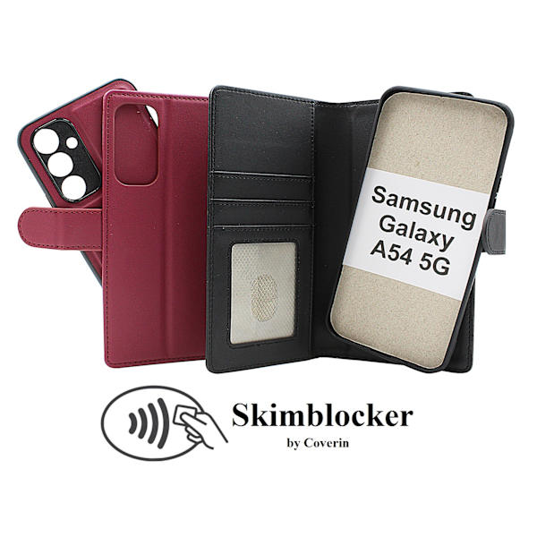 Skimblocker Magnet Fodral Samsung Galaxy A54 5G Happy Cherry