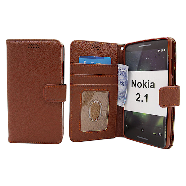 New Standcase Wallet Nokia 2.1 Brun