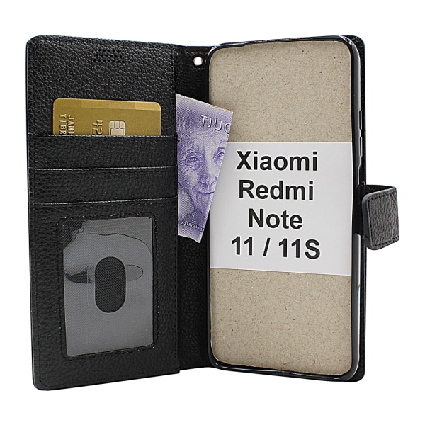 New Standcase Wallet Xiaomi Redmi Note 11 / 11S Röd