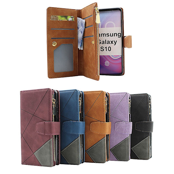 XL Standcase Lyxfodral Samsung Galaxy S10 (G973F) Svart
