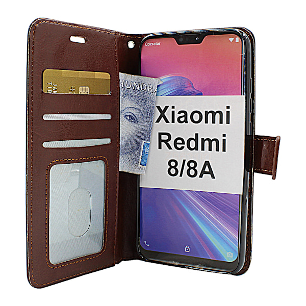 Crazy Horse Wallet Xiaomi Redmi 8/8A Brun