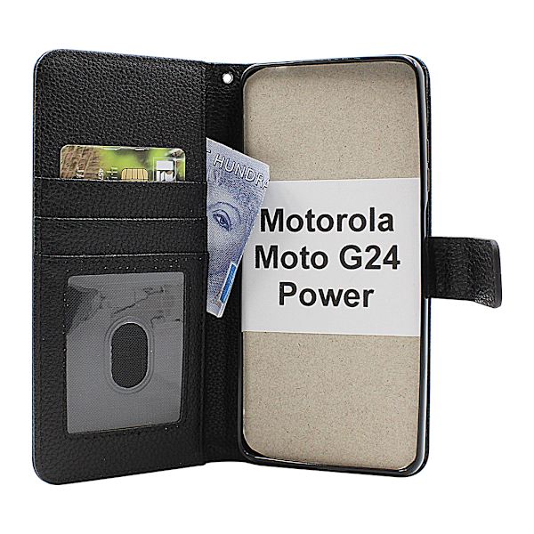 New Standcase Wallet Motorola Moto G24 Power Brun