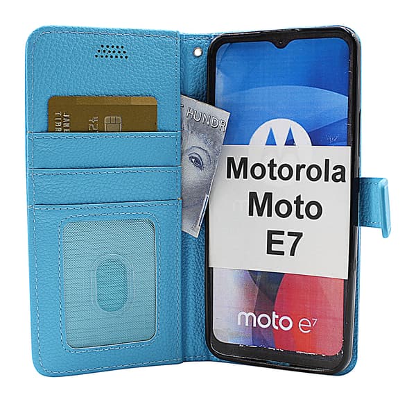 New Standcase Wallet Motorola Moto E7 Lila
