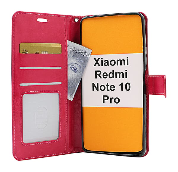 Crazy Horse Wallet Xiaomi Redmi Note 10 Pro Svart