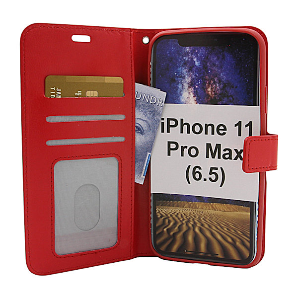 Crazy Horse Wallet iPhone 11 Pro Max (6.5) Röd