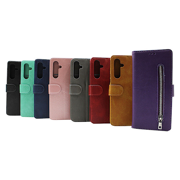 Zipper Standcase Wallet Samsung Galaxy A54 5G Brun