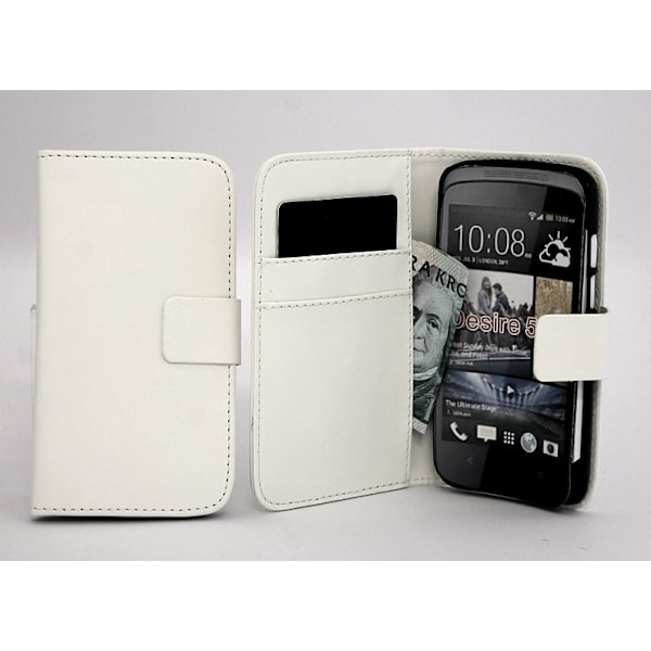 Standcase wallet HTC Desire 500 Vit