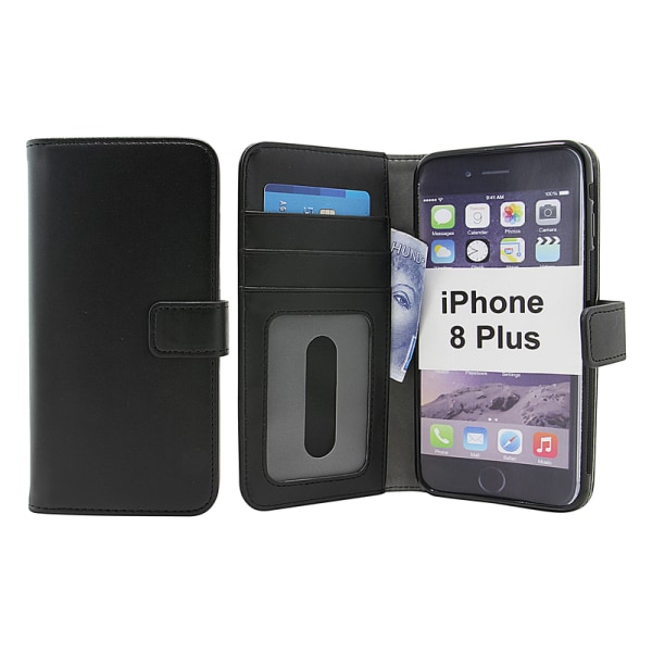 Skimblocker Magnet Wallet iPhone 8 Plus Svart