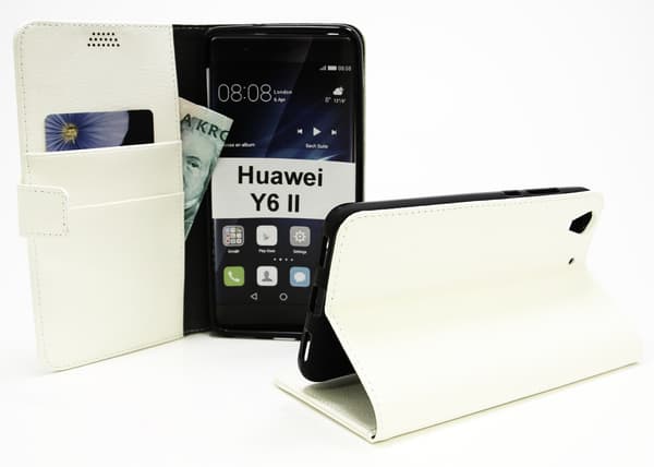 Standcase Wallet Huawei Y6 II Vit