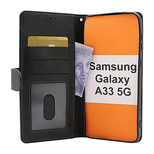 Zipper Standcase Wallet Samsung Galaxy A33 5G (A336B) Brun