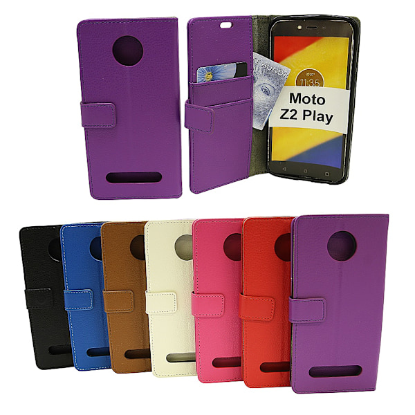 Standcase Wallet Moto Z2 Play Blå