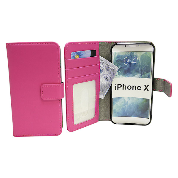 Magnet Wallet iPhone X/Xs Hotpink