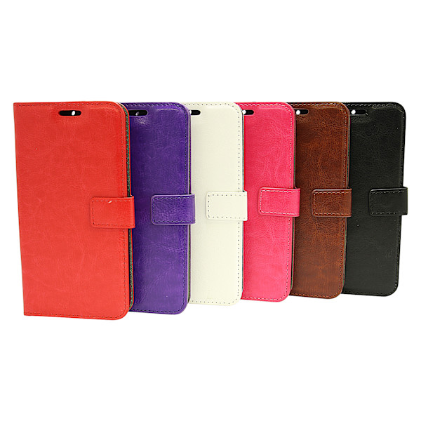 Crazy Horse Wallet Moto G5s Vit
