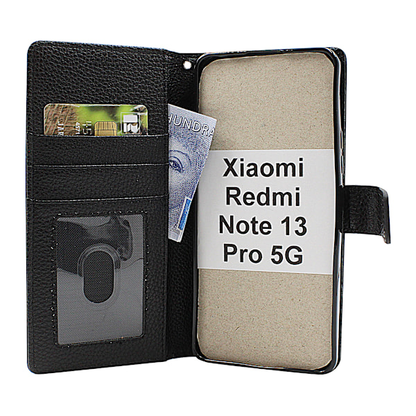 New Standcase Wallet Xiaomi Redmi Note 13 Pro 5G Ljusblå
