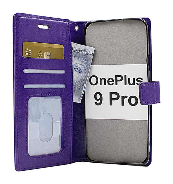 Crazy Horse Wallet OnePlus 9 Pro Svart