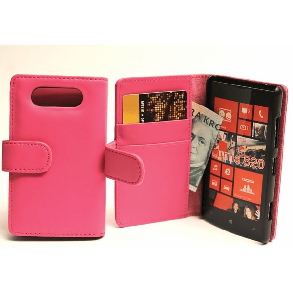 Plånboksfodral Nokia Lumia 820 Svart