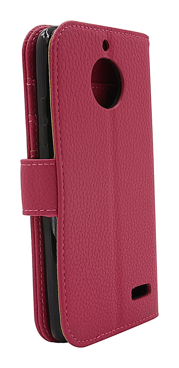 New Standcase Wallet Moto E4 / Moto E (4th gen) (XT1762) Hotpink
