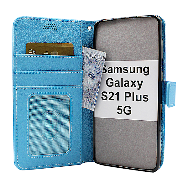 New Standcase Wallet Samsung Galaxy S21 Plus 5G (G996B) Svart