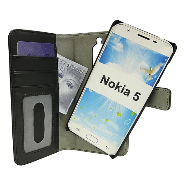 Magnet Wallet Nokia 5 Hotpink