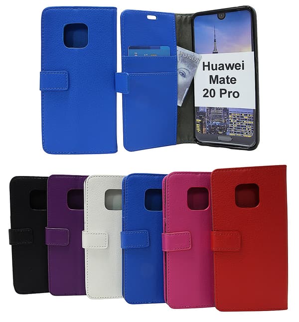 Standcase Wallet Huawei Mate 20 Pro Blå