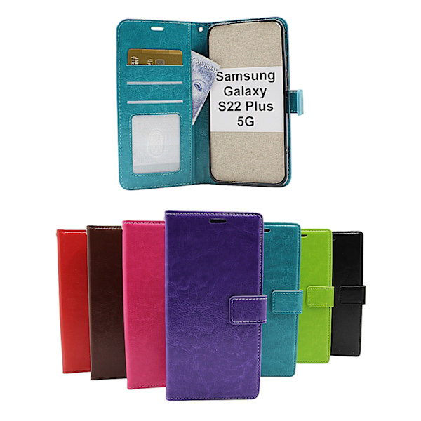 Crazy Horse Wallet Samsung Galaxy S22 Plus 5G (SM-S906B/DS) Grön