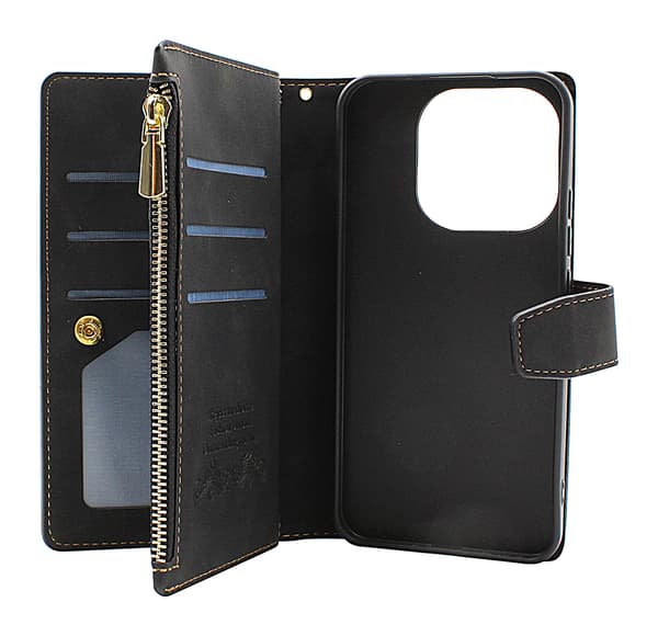 XL Xiaomi 15T Lyx Plånboksfodral Brun